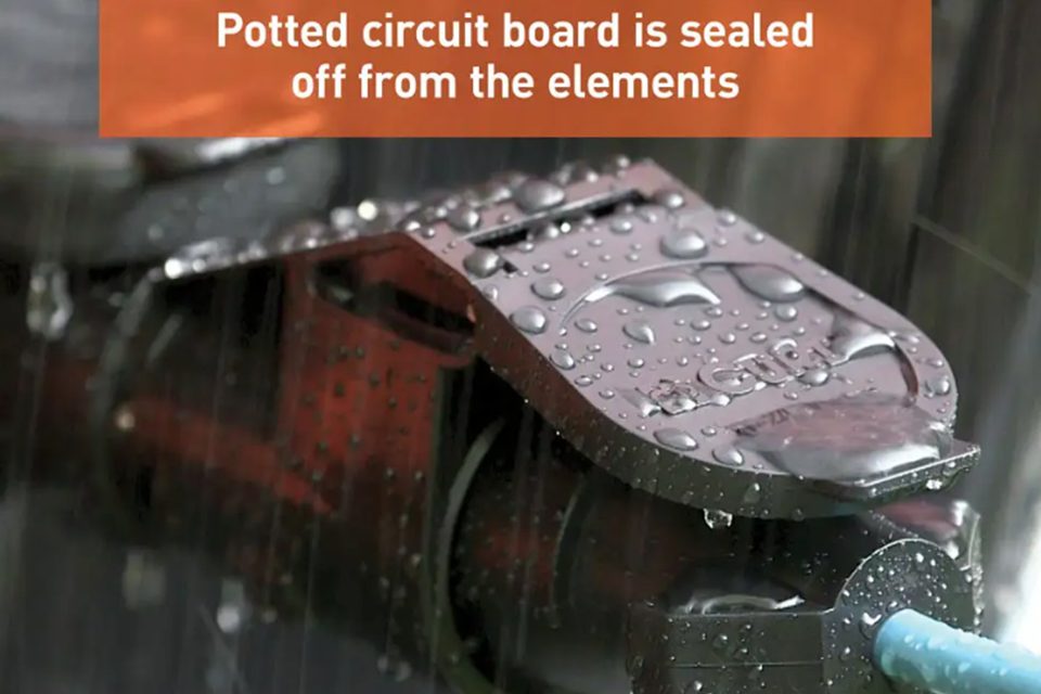 A close up of the bottom of a train car.