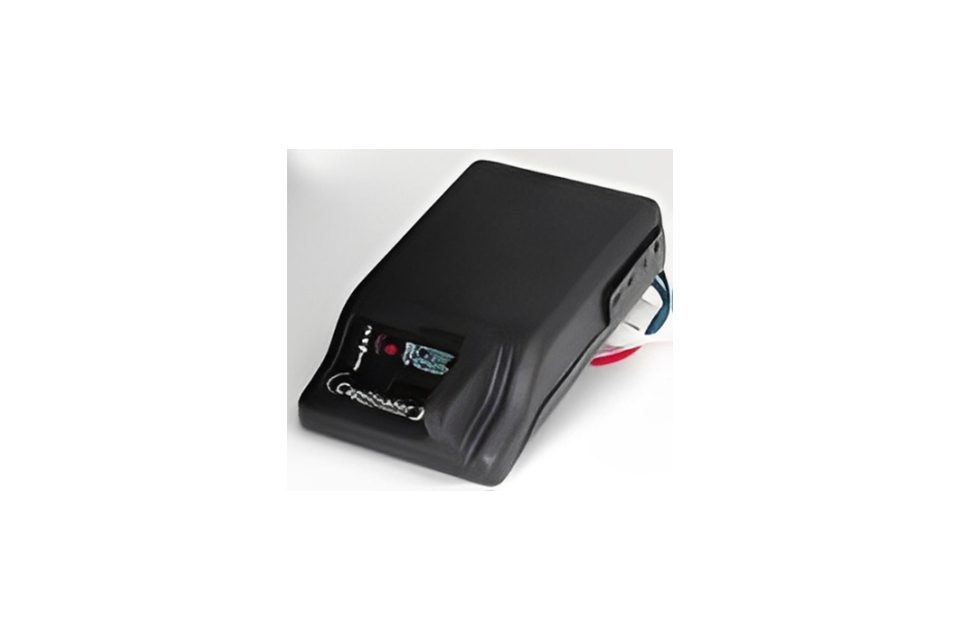 A black box with a digital display on it.